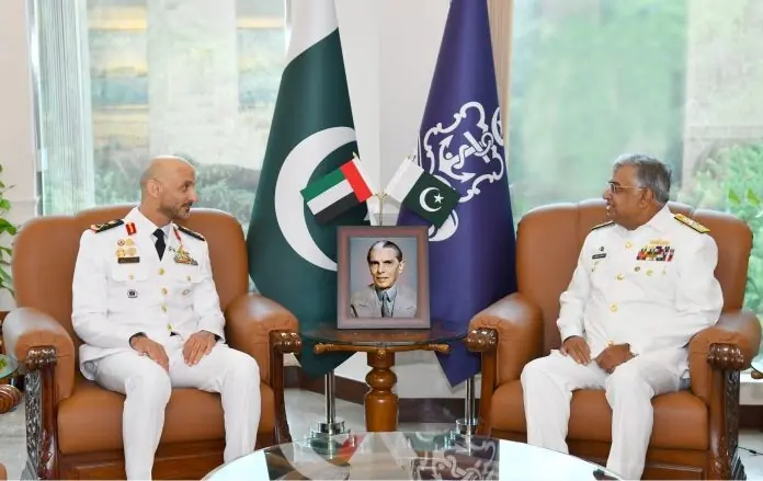 Pakistan and UAE Vow to Boost Defense Cooperation in Naval Chiefs Meeting Pak-UAE Naval chiefs meeting