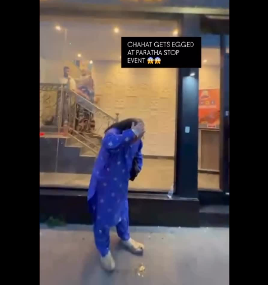 Chahat Fateh Ali Khan Egged During UK Restaurant Opening Chahat egged