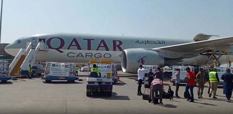 Pakistan Sends 23rd Humanitarian Consignment to Palestine Pakistani humanitarian aid for Gaza