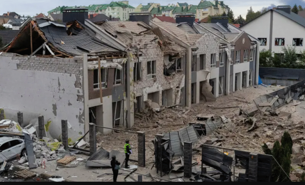 Russia Launches Massive Drone and Missile Strikes on Kyiv and Other Ukrainian Cities Russia missile drone attack Ukraine