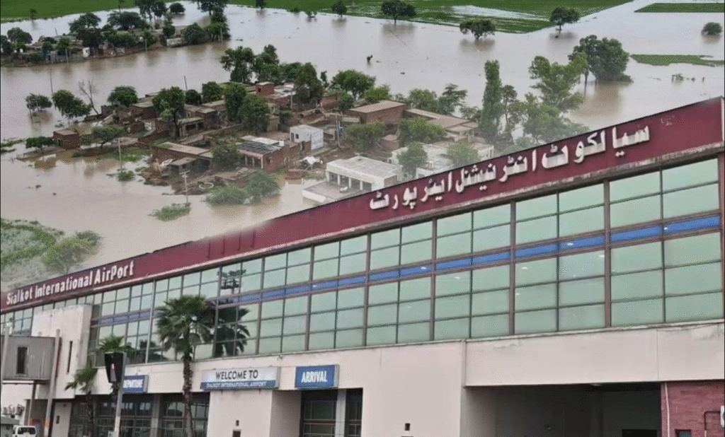 Sialkot International Airport Resumes Flight Operations After Temporary Suspension Due to Floodwater Sialkot Airport flight operations