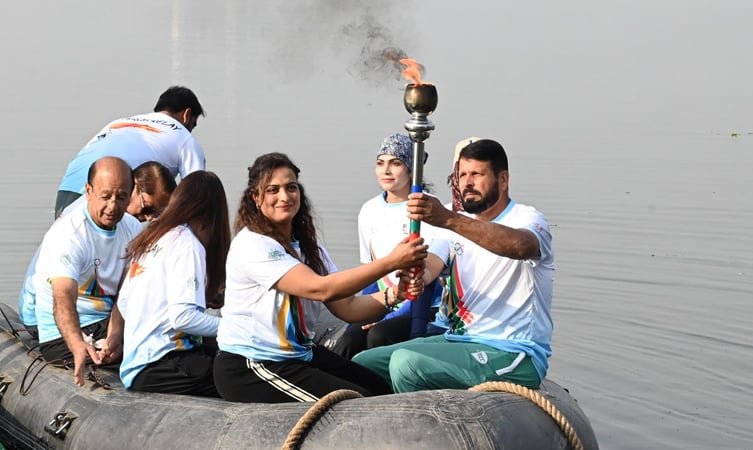 35th National Games Torch Relay Held in Islamabad 35th National Games torch relay held in Islamabad