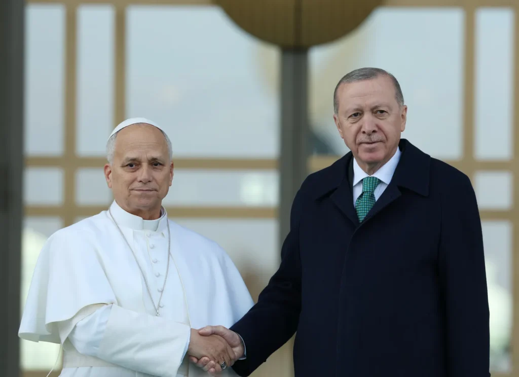 Erdogan highlights Pope Leo XIV’s Türkiye visit as a crucial moment to promote dialogue, protect justice, and support global peace efforts.
