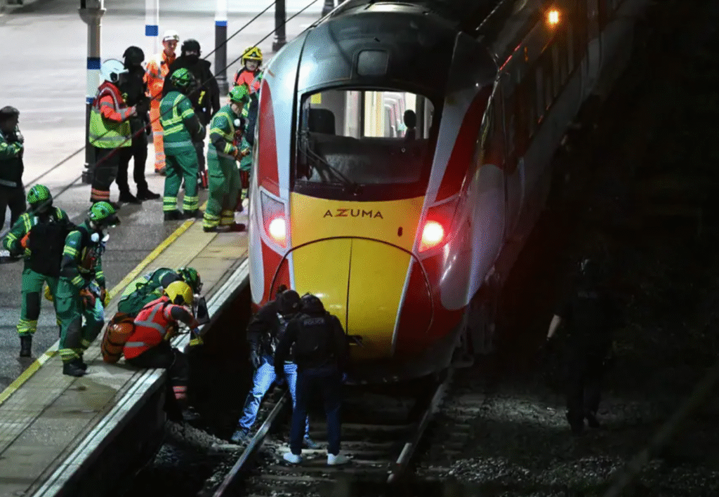 Two Arrested After Knife Attack Injures Several Passengers on UK Train train stabbing