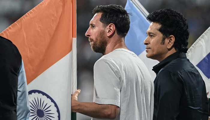 Golden Moment for Indian Sports as Lionel Messi Meets Sachin Tendulkar and Sunil Chhetri During Historic India Tour