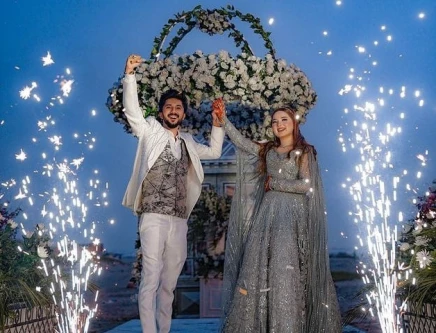 Netizens React After Car Catches Fire at Rebeka Khan’s Wedding Event