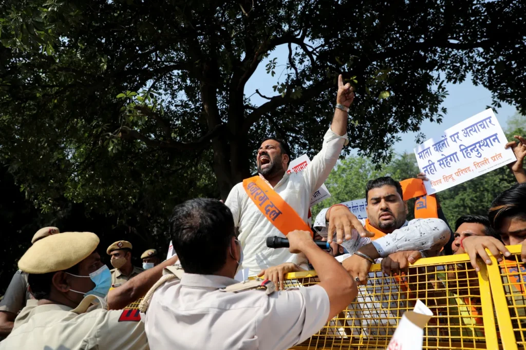 Bangladesh condemns protest outside its New Delhi mission, questions security lapses, rejects minority narrative, amid strained ties with India.