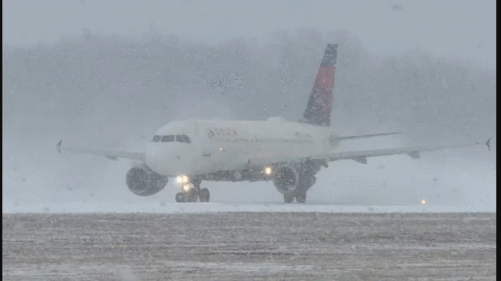 Midwest Winter Storm Triggers Widespread Flight Delays and Cancellations at Detroit Metro Airport winter storm flight cancellations