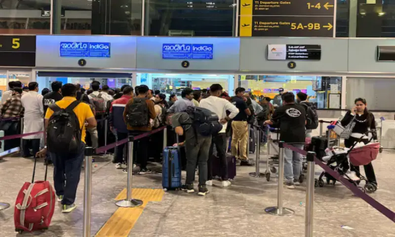 IndiGo Faces Major Meltdown as Over 550 Flights Cancelled Amid New Crew Duty Rules