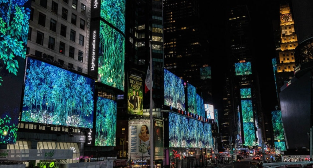 How Did a Pakistani Miniature Painter Illuminate Times Square? Inside Eeman Masood’s Global Art Breakthrough Eeman Masood Times Square animation
