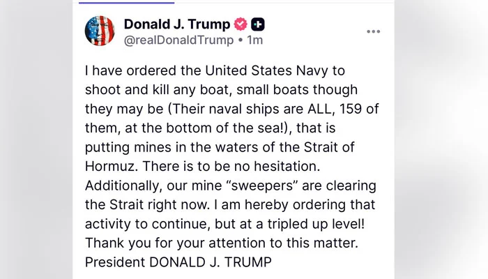 Trump Strait of Hormuz