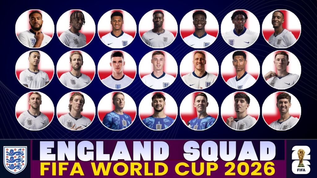 England Reveal Bold 2026 FIFA World Cup Squad as Tuchel Drops Big Names and Backs Fresh Talent