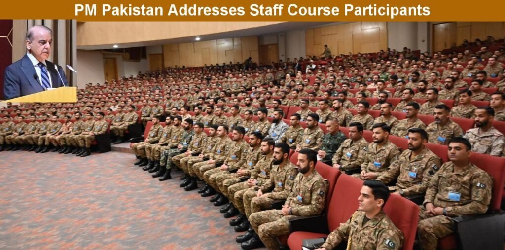 Shehbaz Sharif Reaffirms Strong Defence Doctrine, Lauds Pakistan Armed Forces at Quetta Command College