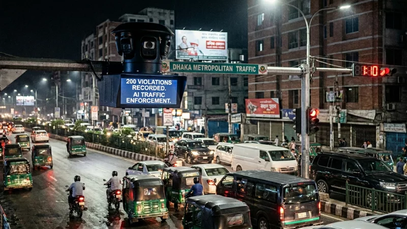AI takes the wheel as Bangladesh targets worsening traffic congestion