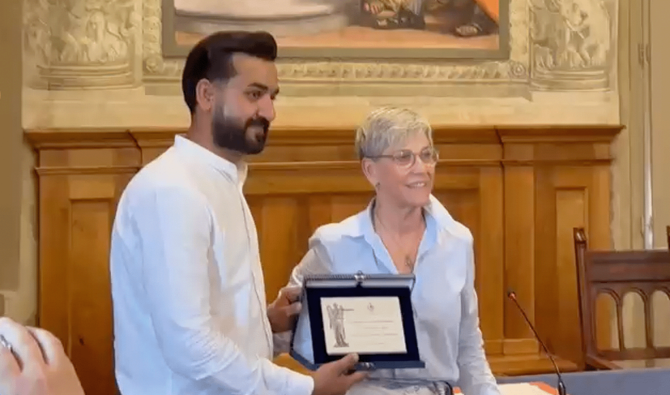 Pakistani Man Honored in Italy for Saving Two Children Pakistani Man Honored in Italy for Saving Two Children