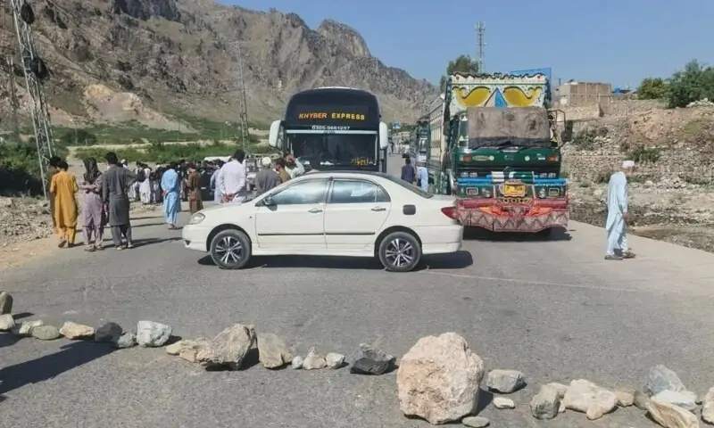 Khyber Highway Blocked as Zakhakhel Tribesmen Protest Deadly Targeted Attack
