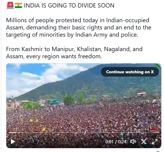 Viral Video Shows Massive Protest in Assam Triggers Division Debate Viral Video Shows Massive Protest in Assam as Social Media Debate Intensifies