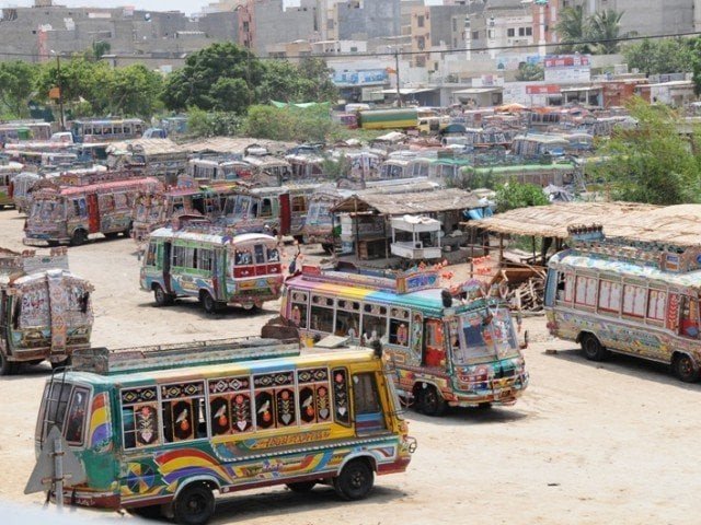Karachi Bus Owners Announce Indefinite Strike from June 18