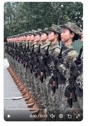 Video of Chinese Military Women’s Training Gains Attention on Social Media Viral video of Chinese military women showcases discipline, precision, and professionalism during training, attracting widespread attention online.
