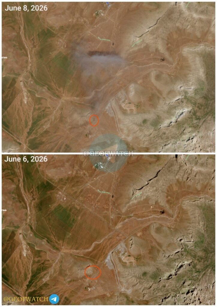 Satellite Images Suggest Israeli Strike Destroyed Missile Launcher Near Kermanshah Base