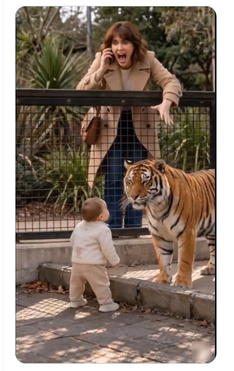 Mother Shocked as Tiger Enclosure Incident Goes Viral After Unexpected Reaction: Watch it Viral video shows child entering tiger enclosure sparking panic, debate over zoo safety and animal behavior across social media platforms.