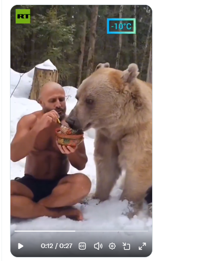Pet Bear Video Sparks Debate as Russians Showcase Unusual Animal Companions: Watch it pet bear sparks online debate