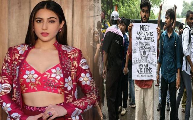 Sara Ali Khan Supports NEET Protesters, Seeks Student Justice Nationwide Sara Ali Khan Supports NEET Protesters, Seeks Student Justice Nationwide