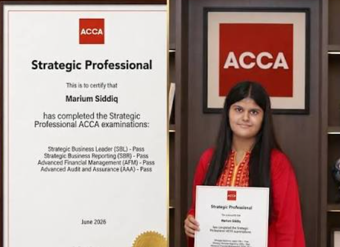 Karachi Teen Marium Sets Youngest ACCA World Record Ever Karachi Teen Marium Sets Youngest ACCA World Record Ever