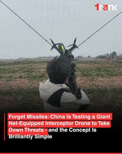 China Unveils Giant Net System Designed to Capture Hostile Drones