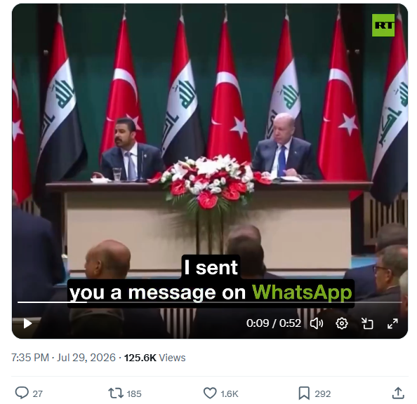 Viral Video Shows Awkward Moment During Iraq-Türkiye Infrastructure Agreement Signing: Watch it Viral Video Shows Awkward Moment During Iraq-Türkiye Infrastructure Agreement Signing