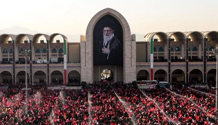 Huge Crowds Gather in Tehran for Funeral Prayers of Ali Khamenei and Family Members