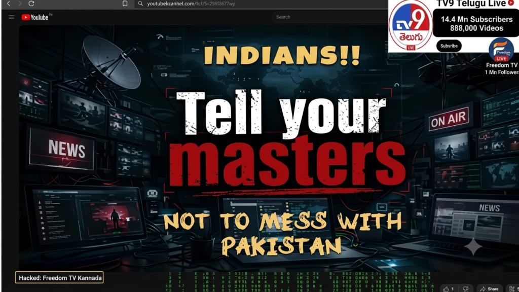 Pakistani anthem played after Indian TV channels hacked during president’s speech