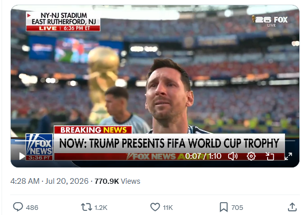 Lionel Messi breaks down after Argentina lose 2026 FIFA World Cup final to Spain: Watch the viral video Lionel Messi breaks down after Argentina lose 2026 FIFA World Cup final to Spain: Watch the viral video