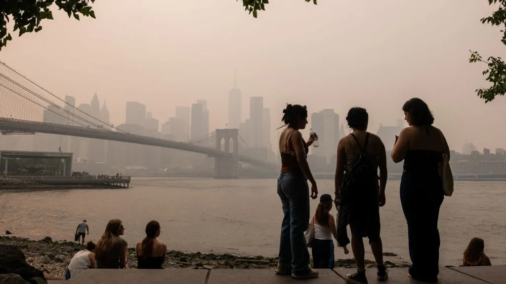 More than 800 wildfires blanket Canada and parts of US with hazardous smoke