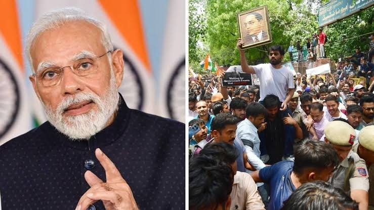 Modi Announces Fast-Track Courts as Exam Leak Protests Intensify Across India