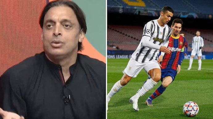 Shoaib Akhtar Picks Messi Over Ronaldo in Explosive GOAT Debate