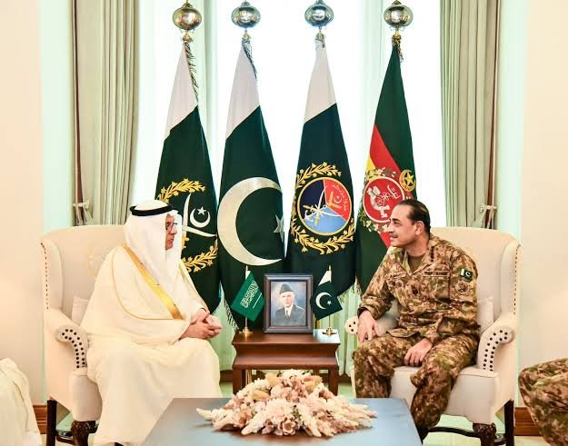 Saudi Minister Meets Field Marshal Asim Munir at GHQ Saudi Minister Meets Field Marshal Asim Munir at GHQ