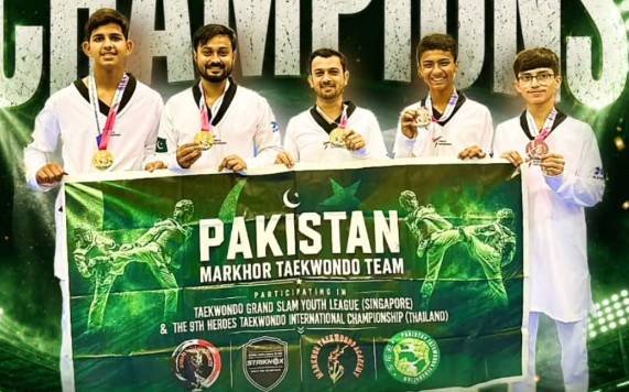 Pakistani Taekwondo Fighters Win Five Medals in Singapore Pakistani Taekwondo Fighters Win Five Medals in Singapore