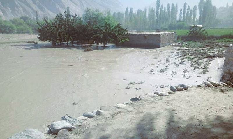 Glacier Burst Flood Kills Cattle In Diamer Valley Glacier Burst Flood