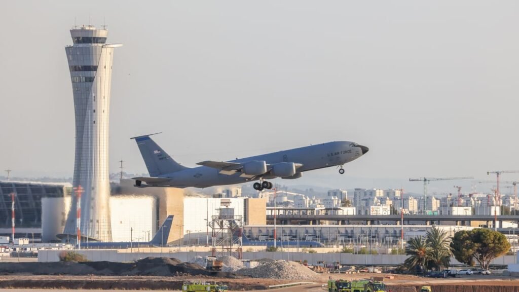 US Air Force Relocates Refueling Aircraft from Ben-Gurion Airport Amid Peak Travel Season