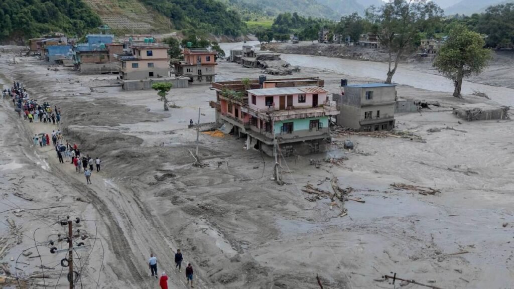 Lake Overflow Sparks Panic Along Nepal-China Border Lake Overflow Sparks Panic Along Nepal-China Border
