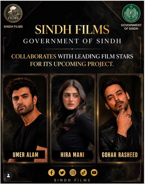 Three Pakistani Stars Team Up for a New Sindh Films Project