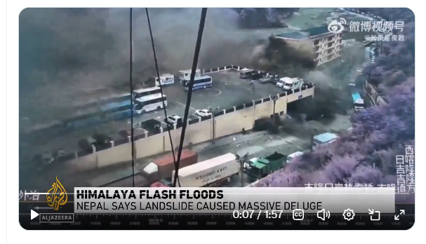 Watch videos of horrible flash floods as 1,500 remain missing in Nepal-Tibet border region Watch video of horrible flash floods as 1,500 remain missing in Nepal-Tibet border region
