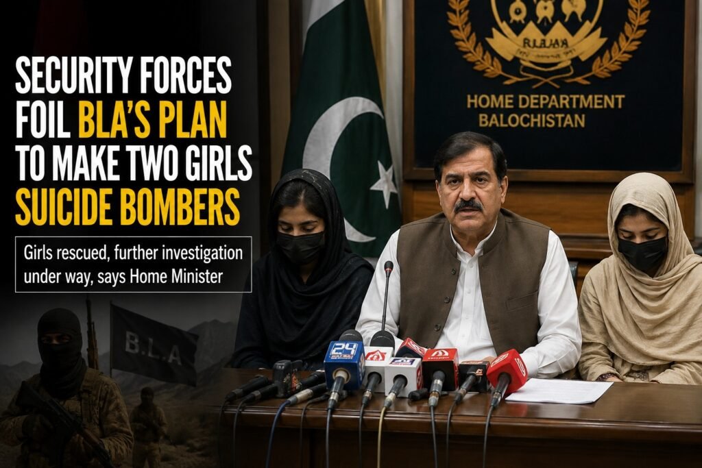 Security Forces Foil Alleged BLA Plan to Turn Two Girls Into Suicide Bombers