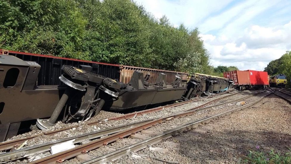 Freight Train Derails Near Kotri, Leaving One Dead freight train derail