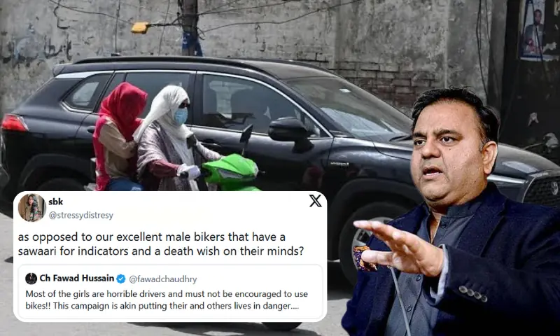 Women and Scooters? Fawad Chaudhry’s Comments Trigger Strong Online Reaction