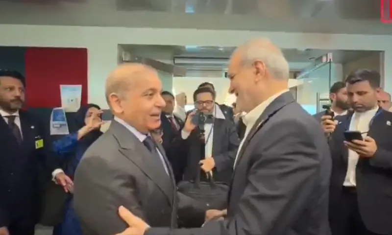 PM Shehbaz Meets Pezeshkian on UNGA Sidelines PM Shehbaz Meets Pezeshkian on UNGA Sidelines