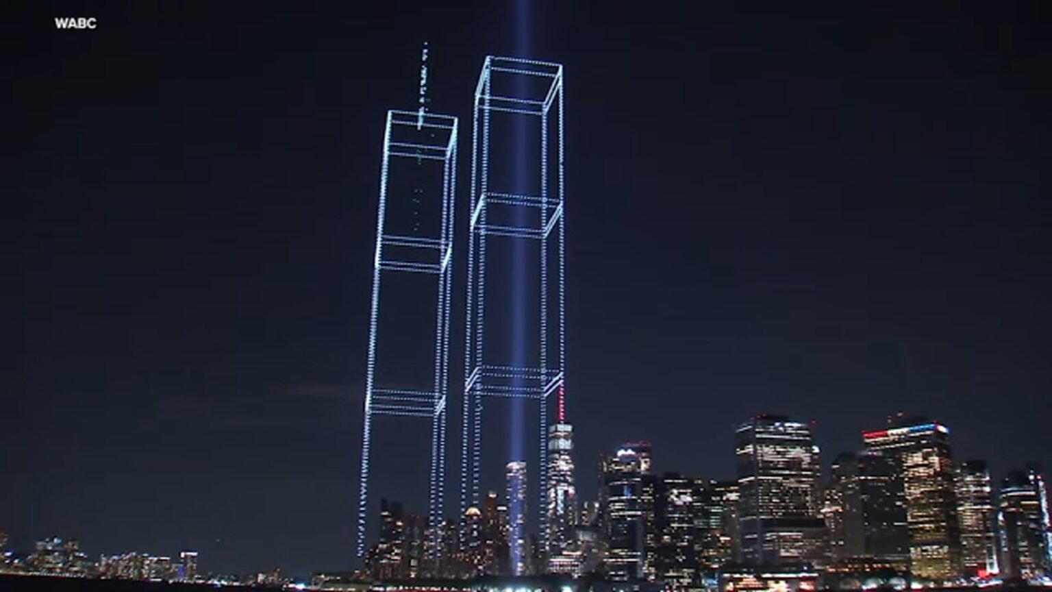 2,977 Drones Recreate Twin Towers as New York Marks 25 Years Since 9/11