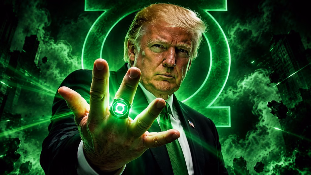 White House Posts AI-Generated Video Portraying Trump as DC Superhero Green Lantern