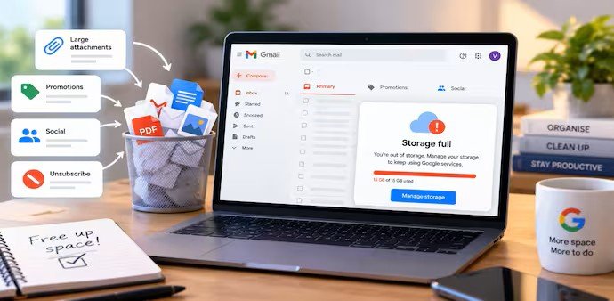 Gmail Storage Almost Full? 7 Easy Ways to Free Up Space Without Upgrading